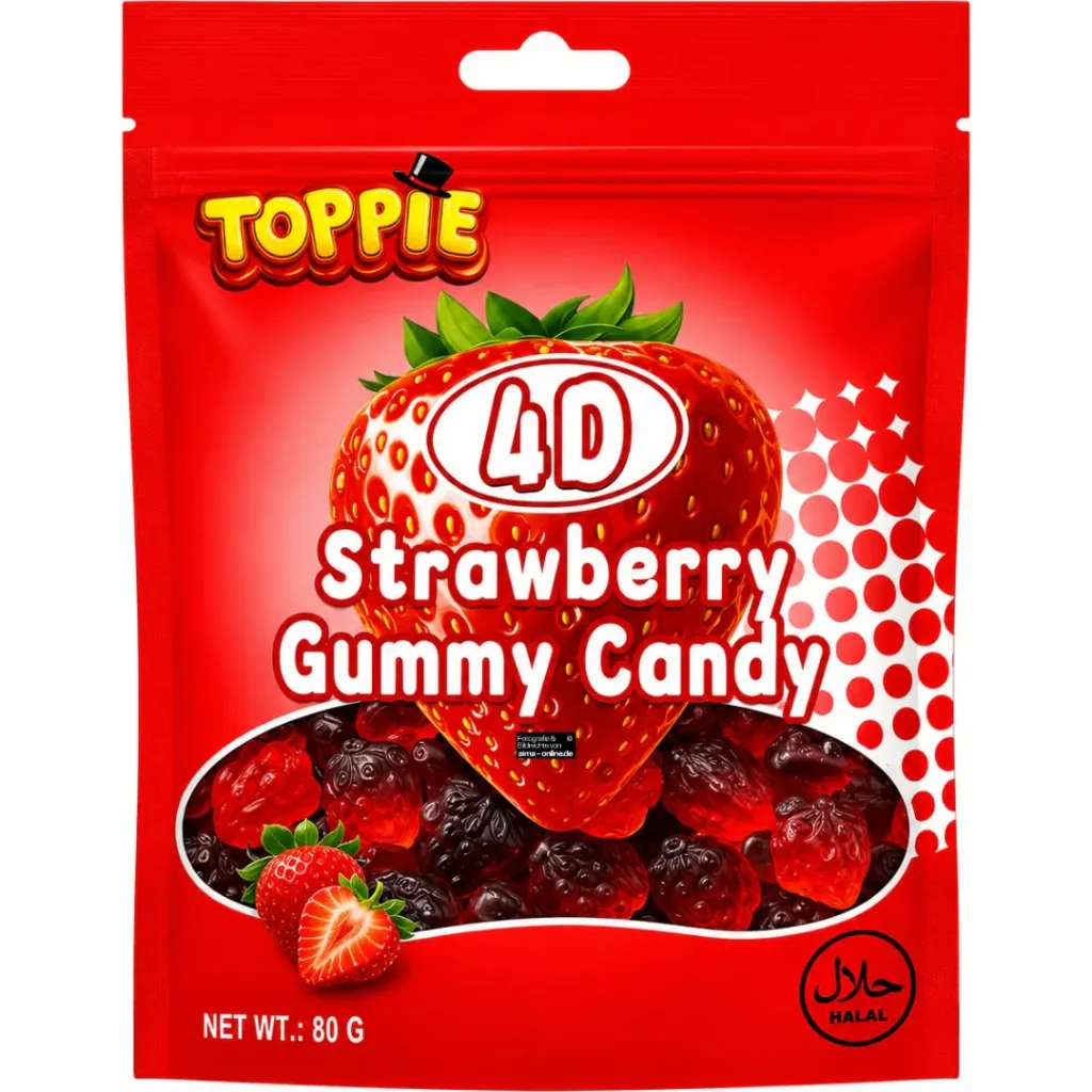 [SON-9027] Toppie Strawberry Gummy 80g (1*16)