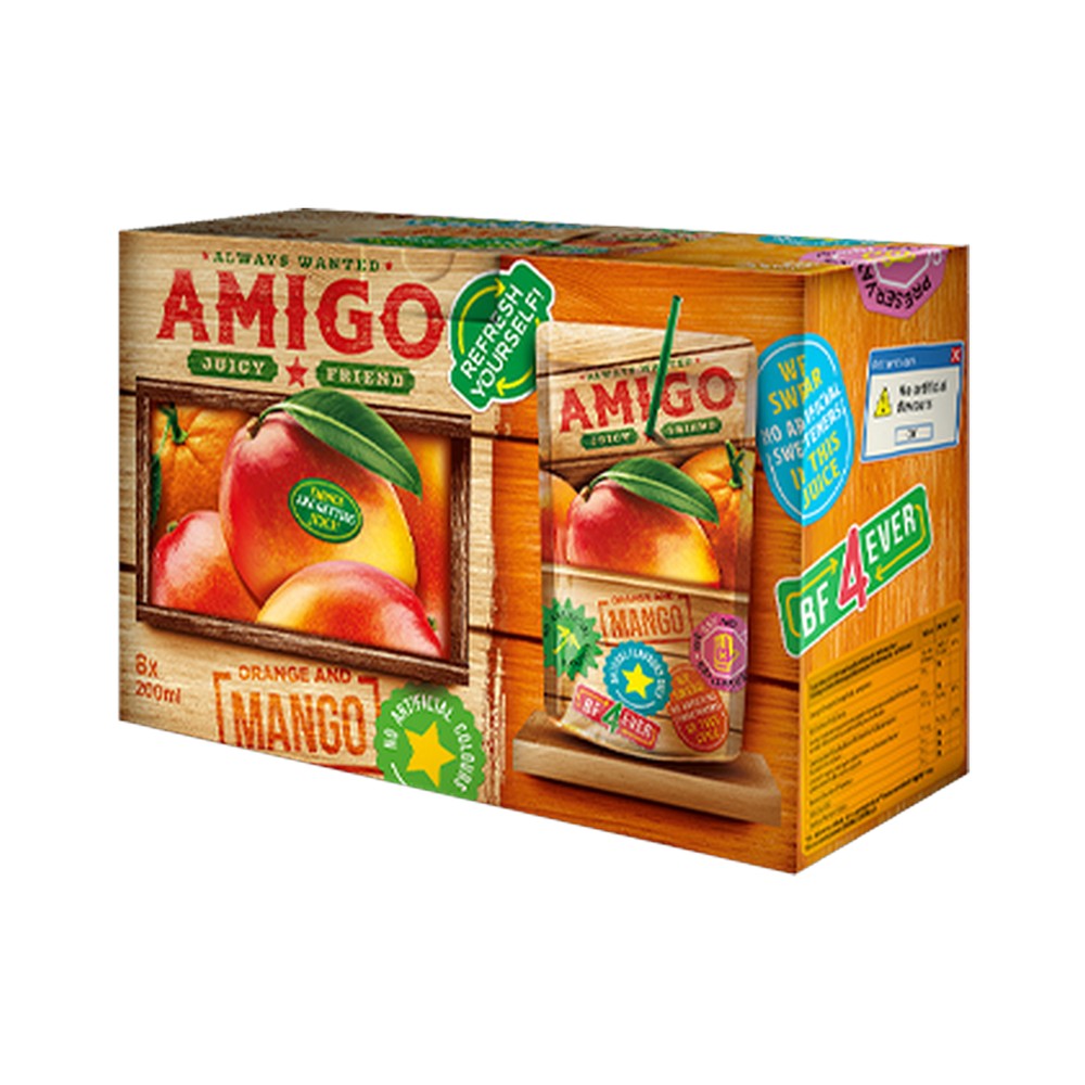 [AMI-1006] AMIGO Fruit Drink Mango 8x200ml