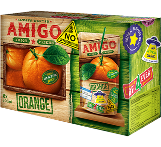 [AMI-1008] AMIGO Fruit Drink Orange 16x200ml
