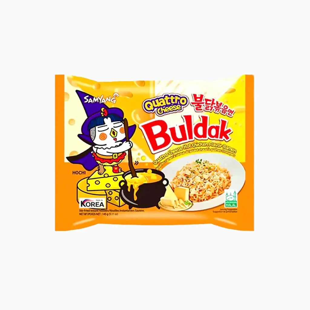 [SAM-BUL-QTR-CHEE] Samyang Buldak Quattro Cheese 140g