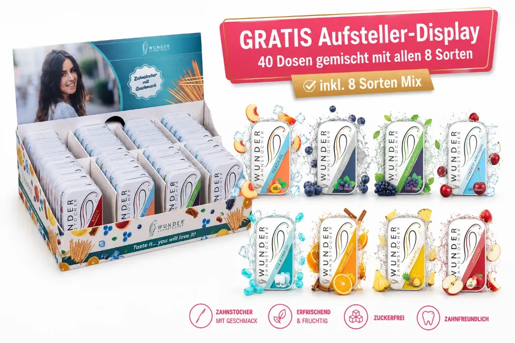 Wunder Zahnstocher 40er Display