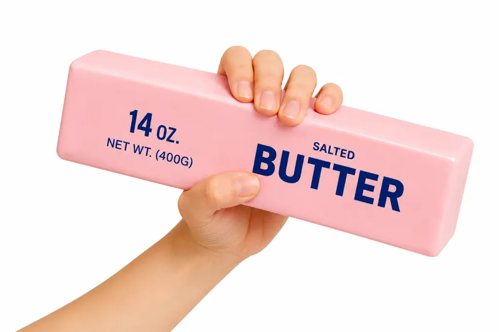 Große Butter Squishy Pink 400g