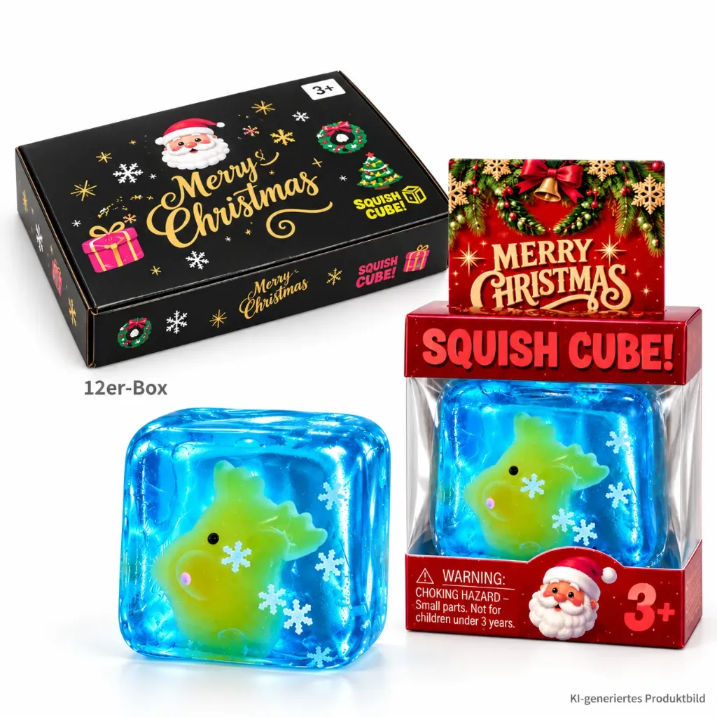 Reindeer Cube Squishy