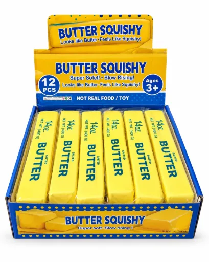 Butter Squishy Groß Gelb 400g
